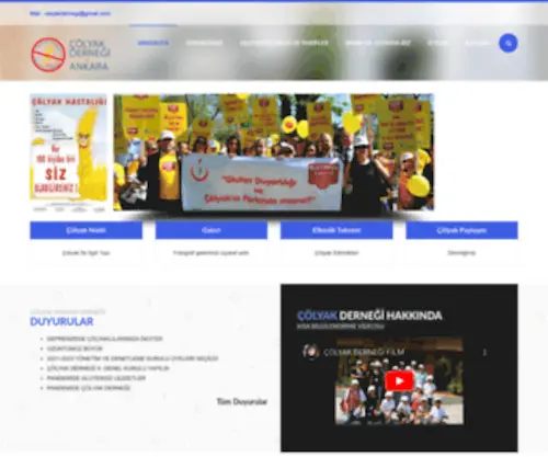 Colyakankara.org.tr(ÇÖLYAK DERNEĞİ) Screenshot