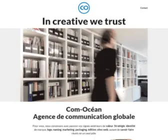 Com-Ocean.com(Agence de communication Com) Screenshot