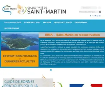 Com-Saint-Martin.fr(Collectivité de Saint) Screenshot