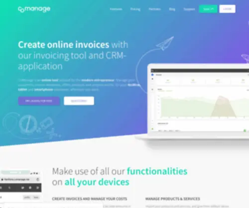 Comanage.co.uk(Online invoice maker & invoice generator) Screenshot