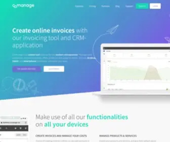 Comanage.eu(Online invoice maker & invoice generator) Screenshot