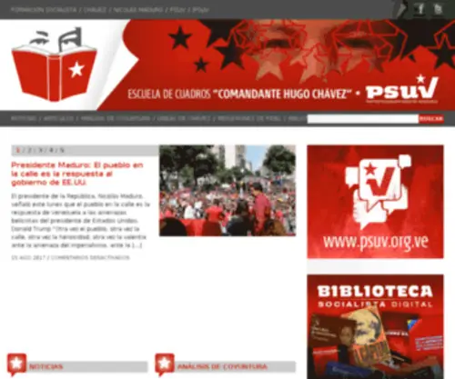 Comandochavez.org.ve(Hugo Chávez) Screenshot