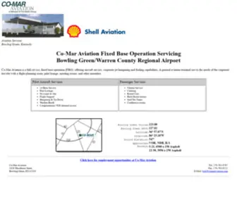 Comaraviation.com(Bowling Green Warren County Regional Airport Premiere FBO) Screenshot