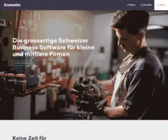 Comatic.ch(Business Software für KMU) Screenshot