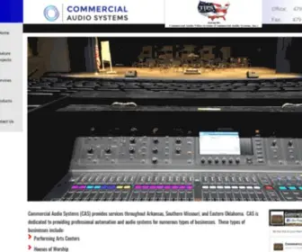 Comaudsys.com(Cas Commercial Audio Systems in Springdale) Screenshot