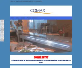 Comax-Egypt.com(For Hotel Kitchen Equipments) Screenshot