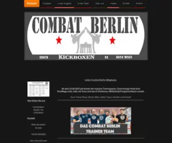 Combat-Berlin.de(Kickboxen Berlin) Screenshot