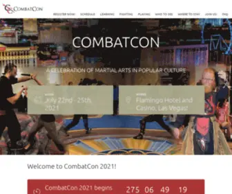 Combatcon.com(A Celebration of Martial Arts in Popular Culture CombatCon) Screenshot
