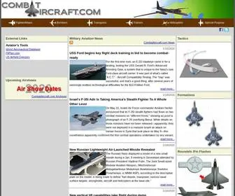 Combataircraft.com(Military Aircraft Information) Screenshot