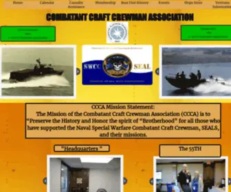 Combatantcraftcrewman.org(Combatant Craft Crewmembers Association) Screenshot