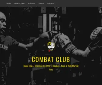Combatclubfitness.com(Muay Thai) Screenshot