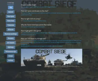 Combatsiege.help(Combat Siege Help) Screenshot