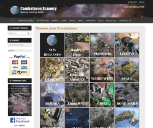 Combatzone-Scenery.co.uk(Copyright ©) Screenshot