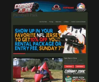 Combatzonepaintball.com(Combat Zone Paintball) Screenshot