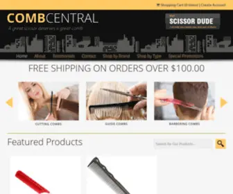 Combcentral.com(Comb Central is your source for professional combs and brushes Comb Central) Screenshot