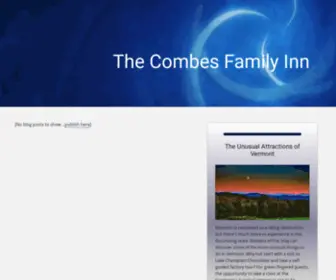 Combesfamilyinn.com(The Unusual Attractions of Vermont) Screenshot