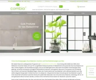 Combia.de(Dusche aus Glas: Günstige Glasduschen in Markenqualität) Screenshot