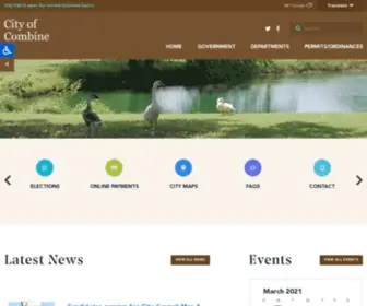 Combinetx.com(City of Combine) Screenshot