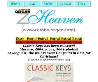 Combo-Organ.com(Combo Organ Heaven) Screenshot