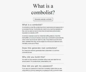 Combolist.org(What is a combolist) Screenshot