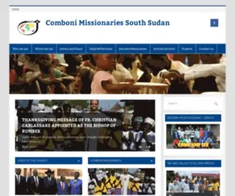 Combonisouthsudan.org("Blessed are the peacemakers) Screenshot