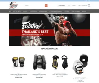 Combosports.com(MMA and Fight Gear Boxing and Sports Equipment) Screenshot