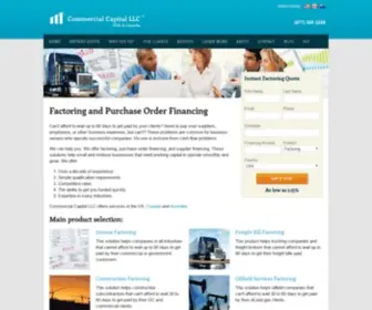 Comcapfactoring.com(Commercial Capital LLC) Screenshot