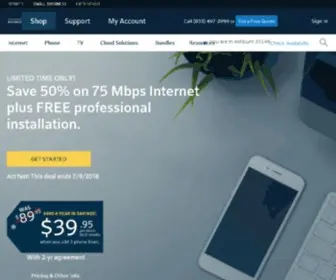 Comcastbusiness.net(Comcast Business) Screenshot