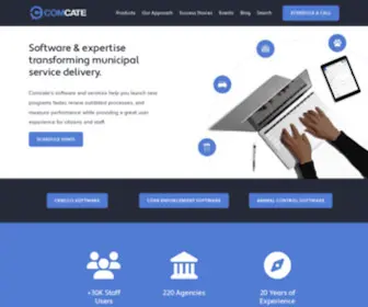 Comcate.com(Modern local government software) Screenshot