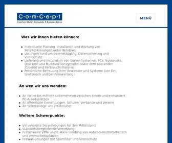 Comcept.de(Netzwerke und Kommunikation) Screenshot
