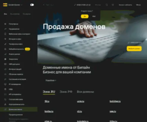 Comch.ru(Купить домен в зонах RU и РФ) Screenshot