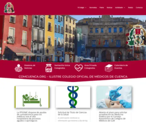 Comcuenca.org(Colegio de Médicos de Cuenca) Screenshot