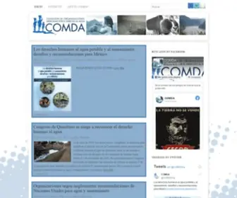 Comda.org.mx(Derecho al agua) Screenshot