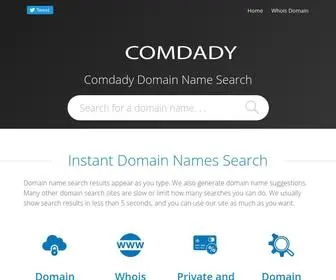 Comdady.com(Comdady Domain Name Search) Screenshot
