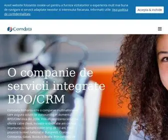 Comdataromania.ro(O companie de servicii integrate BPO/CRM) Screenshot