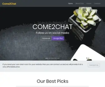 Come2Chat.com(Best Online International Chat Room) Screenshot