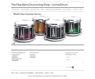 Come2Drum.com(Scottish Drumming) Screenshot