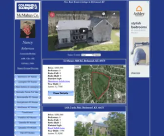 Come2KY.com(Lexington KY Real Estate Richmond Winchester Nicholasvile & Berea Homes for sale) Screenshot