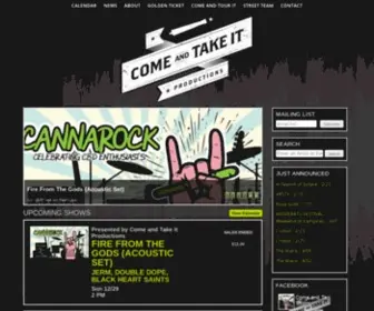 Comeandtakeitproductions.com(Come and Take It Productions) Screenshot