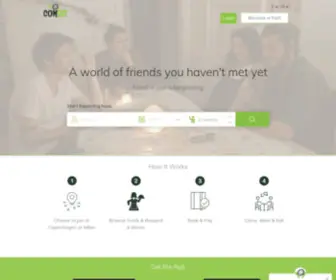 Comeat.net(A World of Friends You Haven't Met Yet) Screenshot