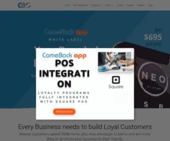 Comebackapp.net(White Label Loyalty Apps) Screenshot