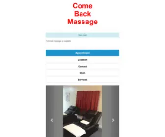 Comebackmassage.website(Come Back Massage) Screenshot