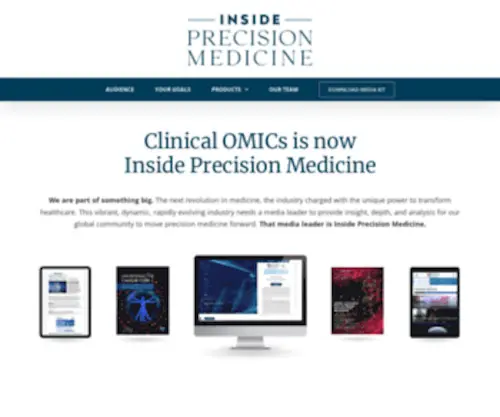 Comediakit.com(Clinical omics media kit) Screenshot