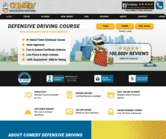 Comedydefensivedriving.com(Online Defensive Driving Courses) Screenshot