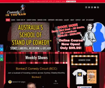 Comedyintheraw.com.au(Stand Up Comedy Shows) Screenshot