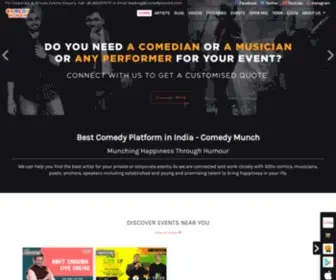 Comedymunch.com(Best Stand Up Comedians in Delhi) Screenshot