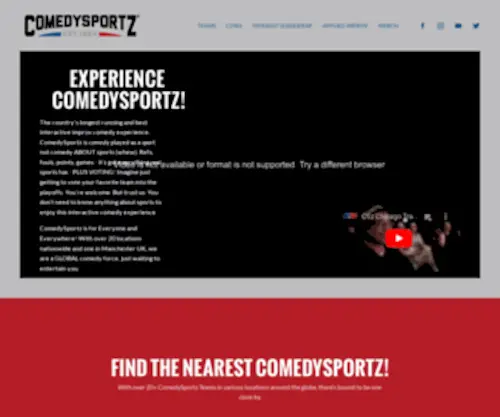 Comedysportz.com(ComedySportz®) Screenshot