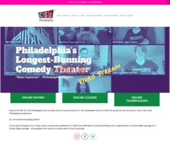 Comedysportzphilly.com(CSz Philadelphia) Screenshot