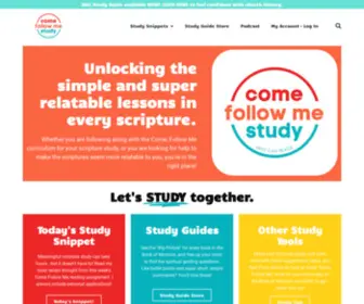 Comefollowmestudy.com(Unlocking the simple and super relatable lessons in every scripture through powerful study) Screenshot