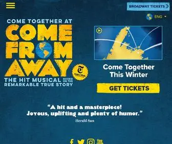 Comefromaway.com(Come From Away) Screenshot